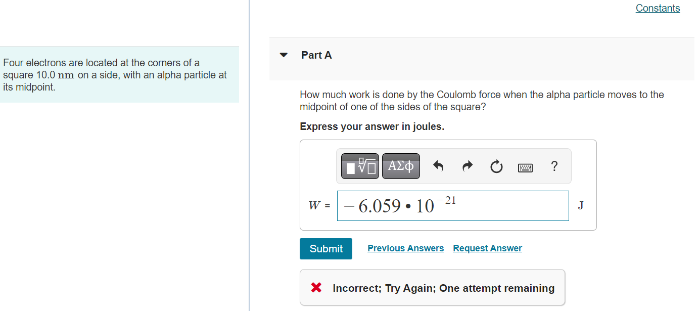 Solved Four electrons are located at the corners of a Part A | Chegg.com