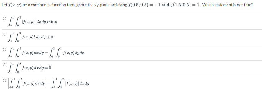 Solved Let F(x,y) ﻿be A Continuous Function Throughout The | Chegg.com