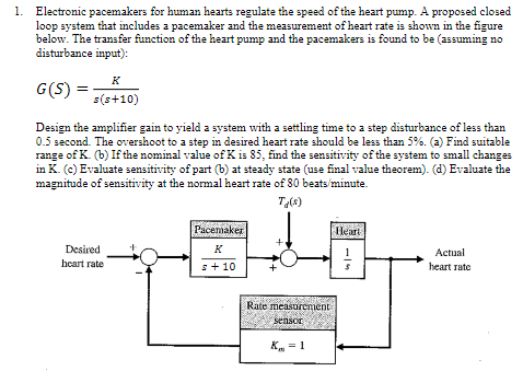 Solved Electronic pacemakers for human hearts regulate the | Chegg.com
