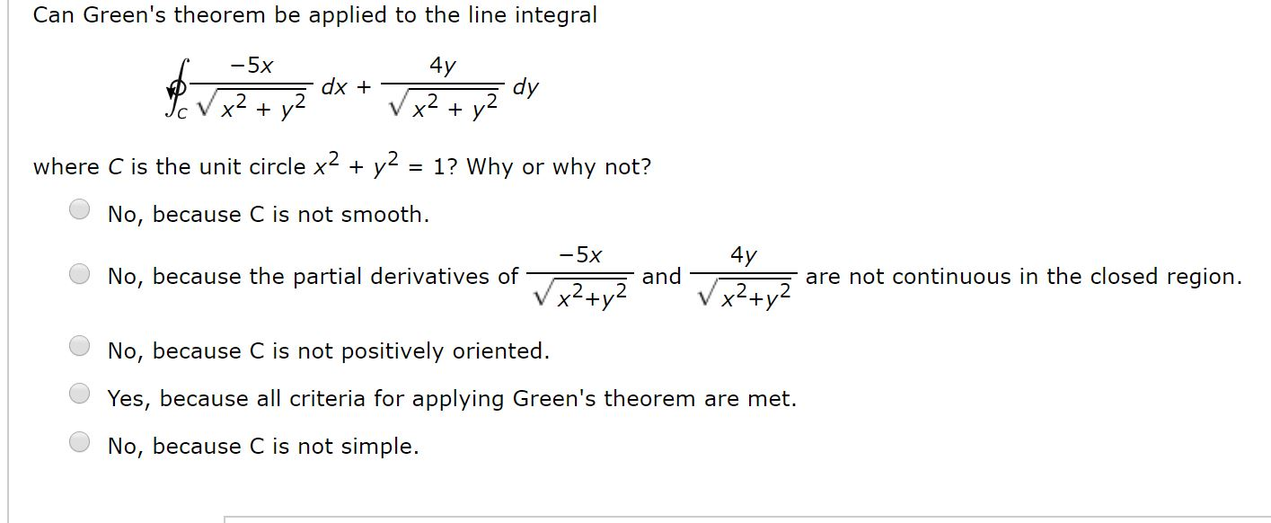 Greens theorem 4x 2 ydx deals 5x y 3 dy chegg