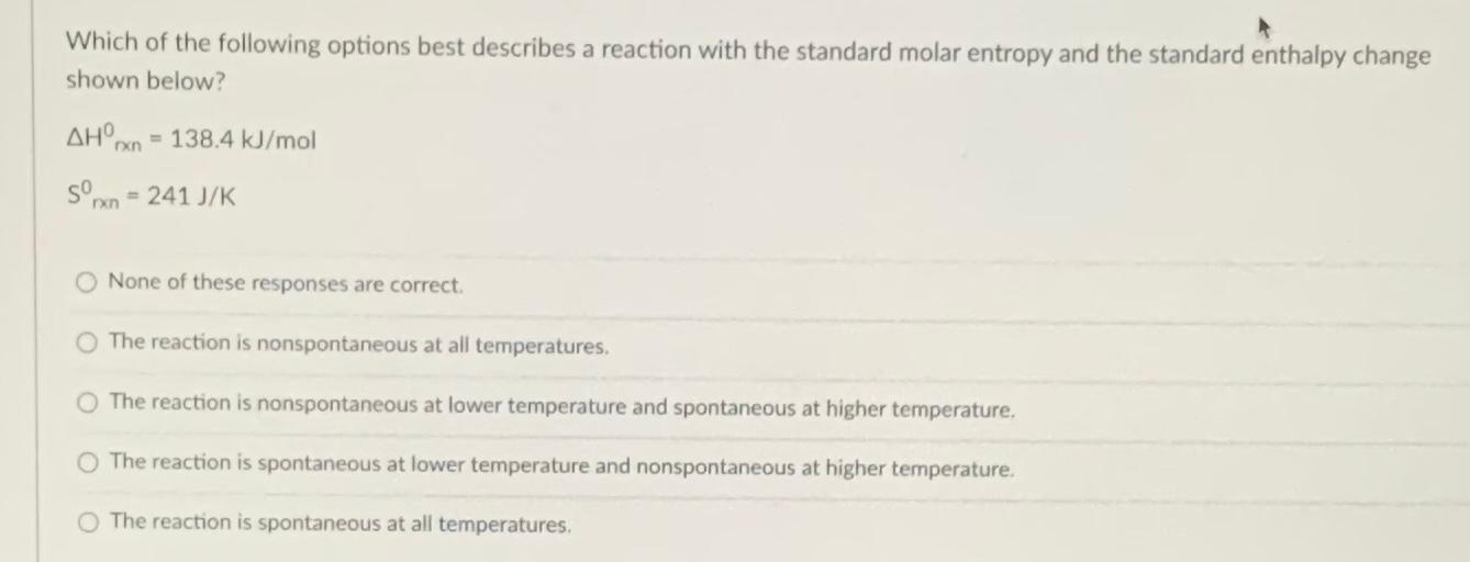 Solved Which of the following options best describes a | Chegg.com