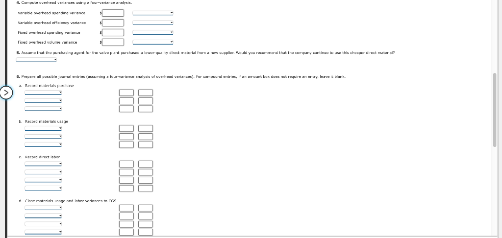 Basic Variance Analysis, Revision of Standards, | Chegg.com