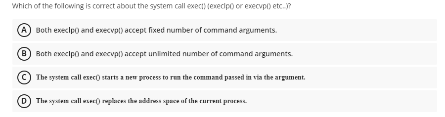 execlp system call full form