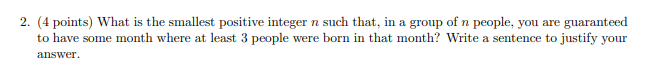 Solved 1. (4 points) Let n be a positive integer with 2 | Chegg.com