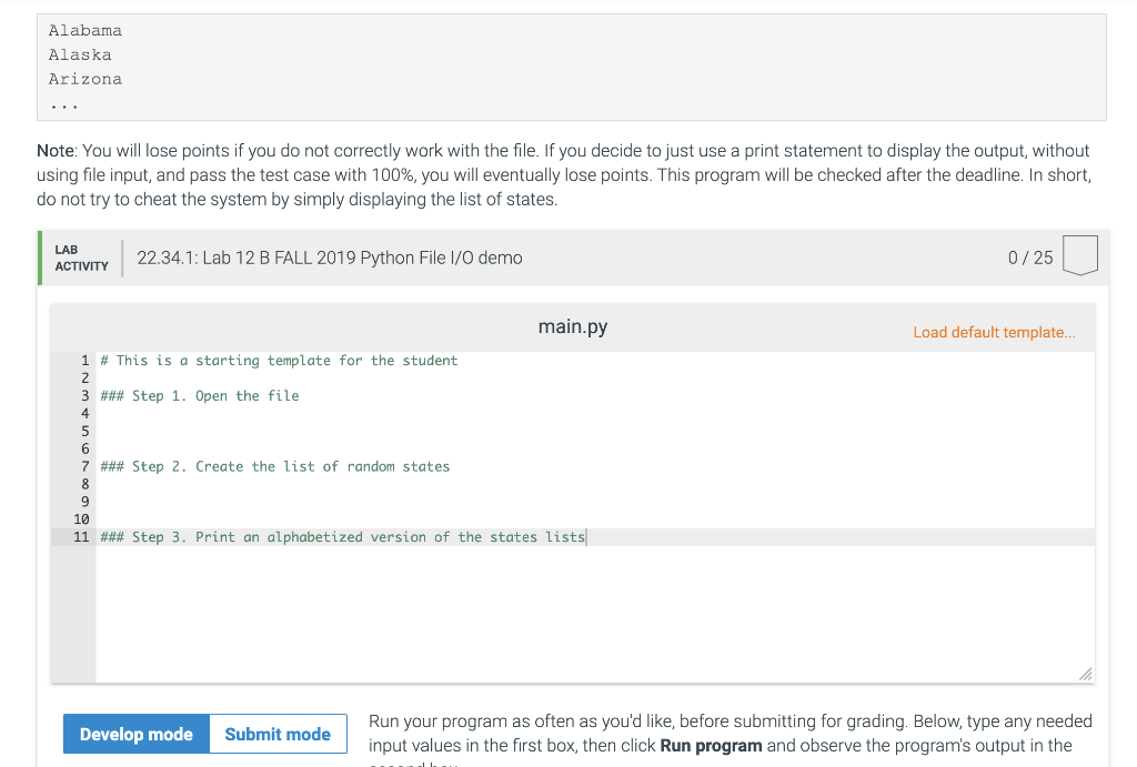 Solved 22 34 Lab 12 B Fall 2019 Python File I O Demo Over Chegg Com