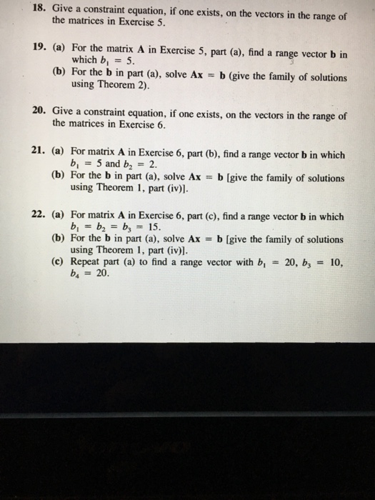 Solved 18. Give a constraint equation, if one exists, on the | Chegg.com