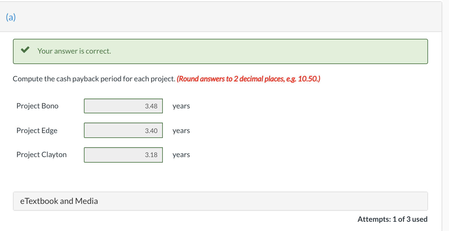 Solved Cullumber Company Is Considering Three Long Term Chegg Com