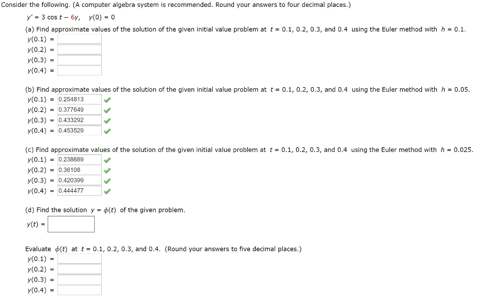 Solved Consider the following. (A computer algebra system is | Chegg.com