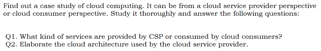 case study of cloud computing