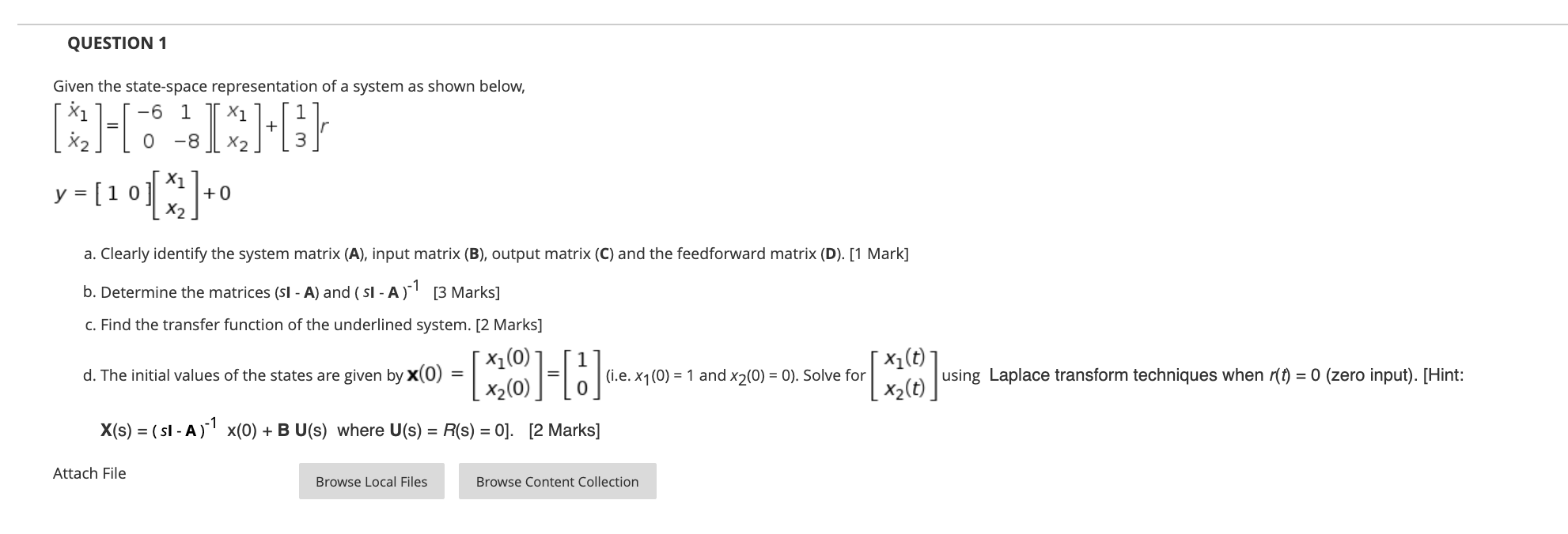 solved-question-1-given-the-state-space-representation-of-a-chegg