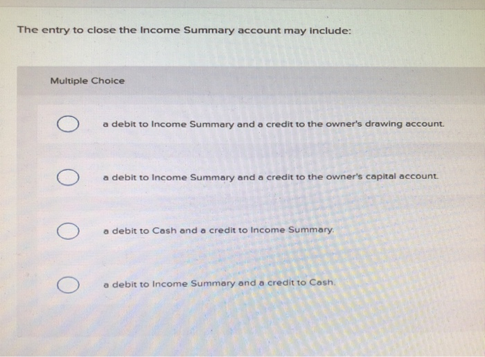 how to close income summary