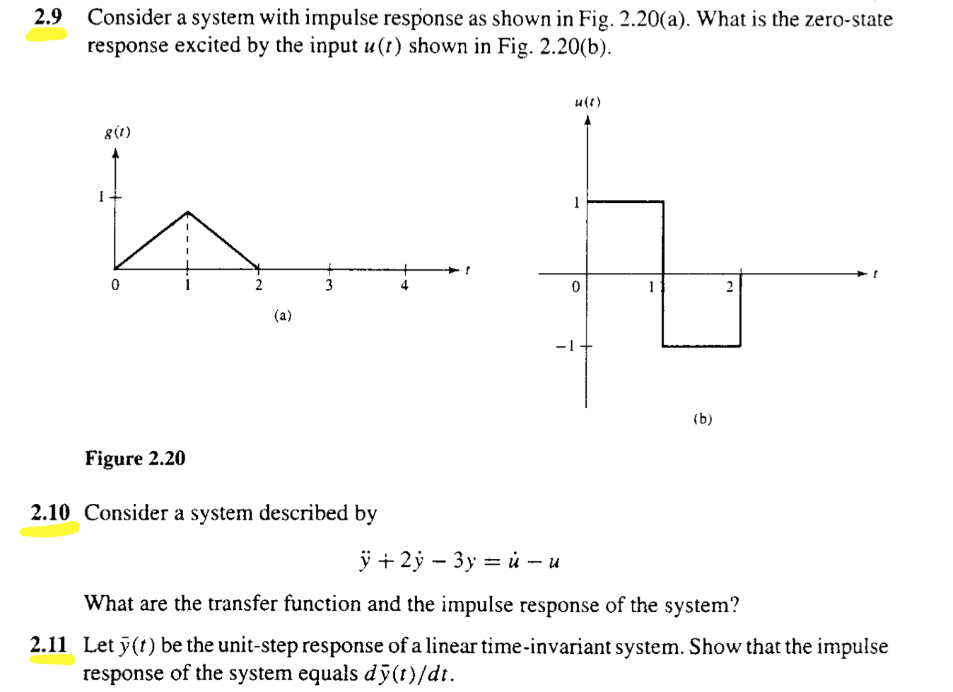 2.1 Consider the memoryless systems with | Chegg.com
