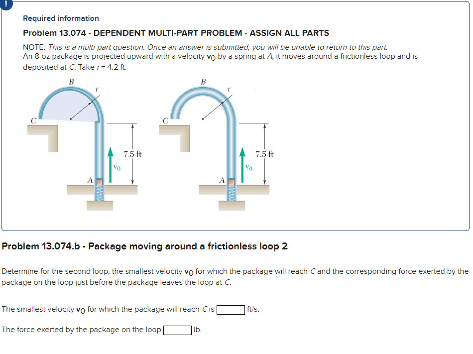 Solved Required Information Problem 13.074 - DEPENDENT | Chegg.com