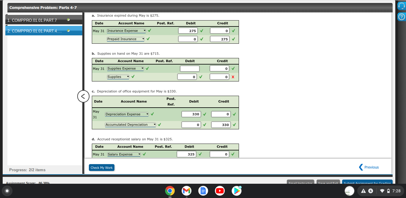 Part 4 and Part 6: The following is a comprehensive | Chegg.com