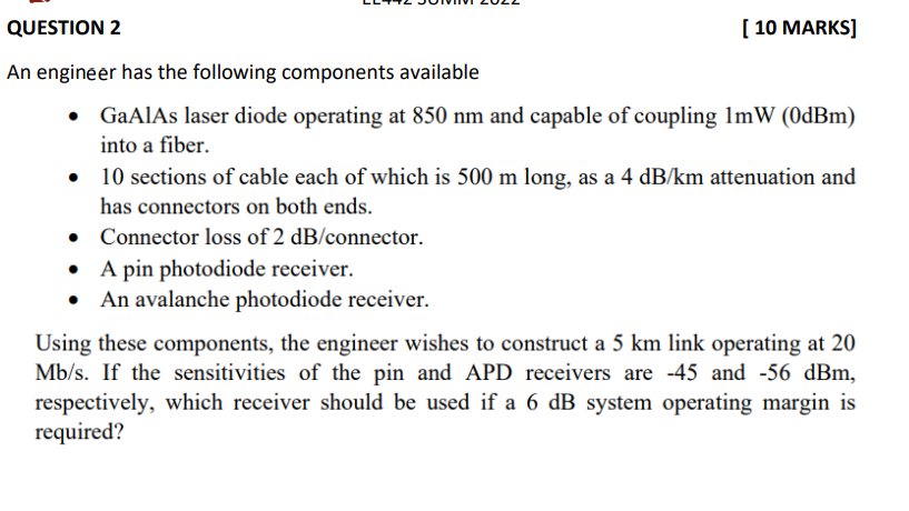 Solved An enginéer has the following components available - | Chegg.com