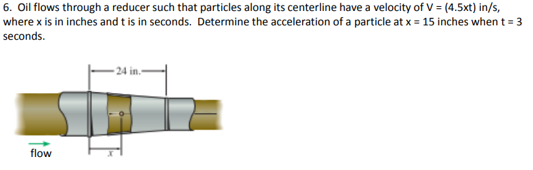 Solved 6. Oil Flows Through A Reducer Such That Particles | Chegg.com