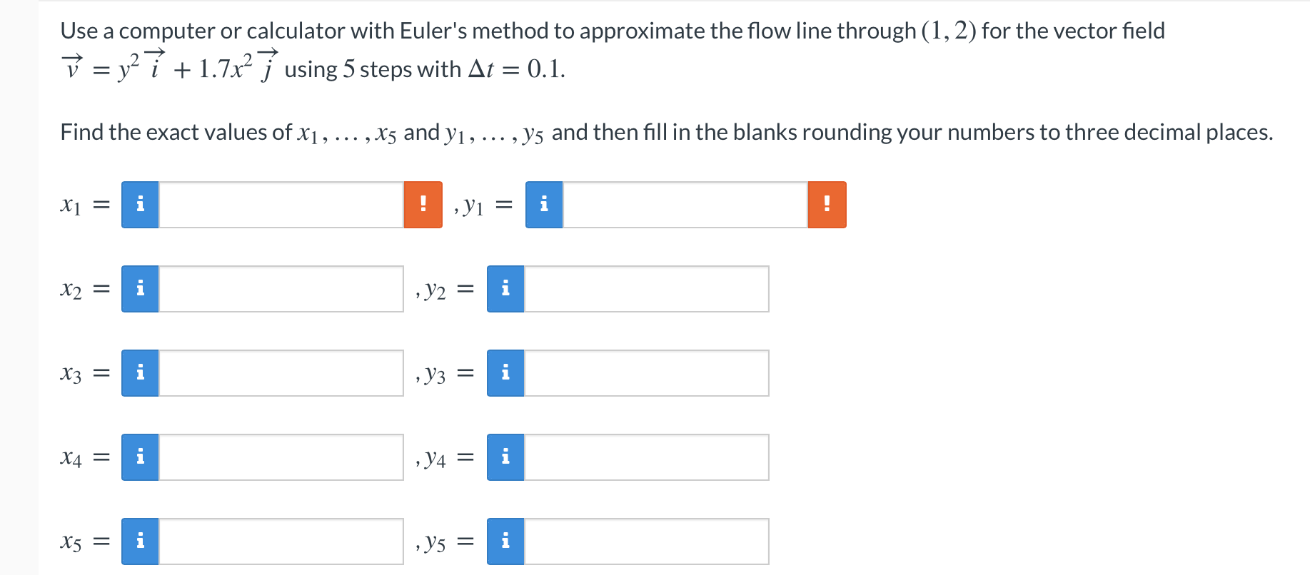 Use a computer or calculator with Euler's method to