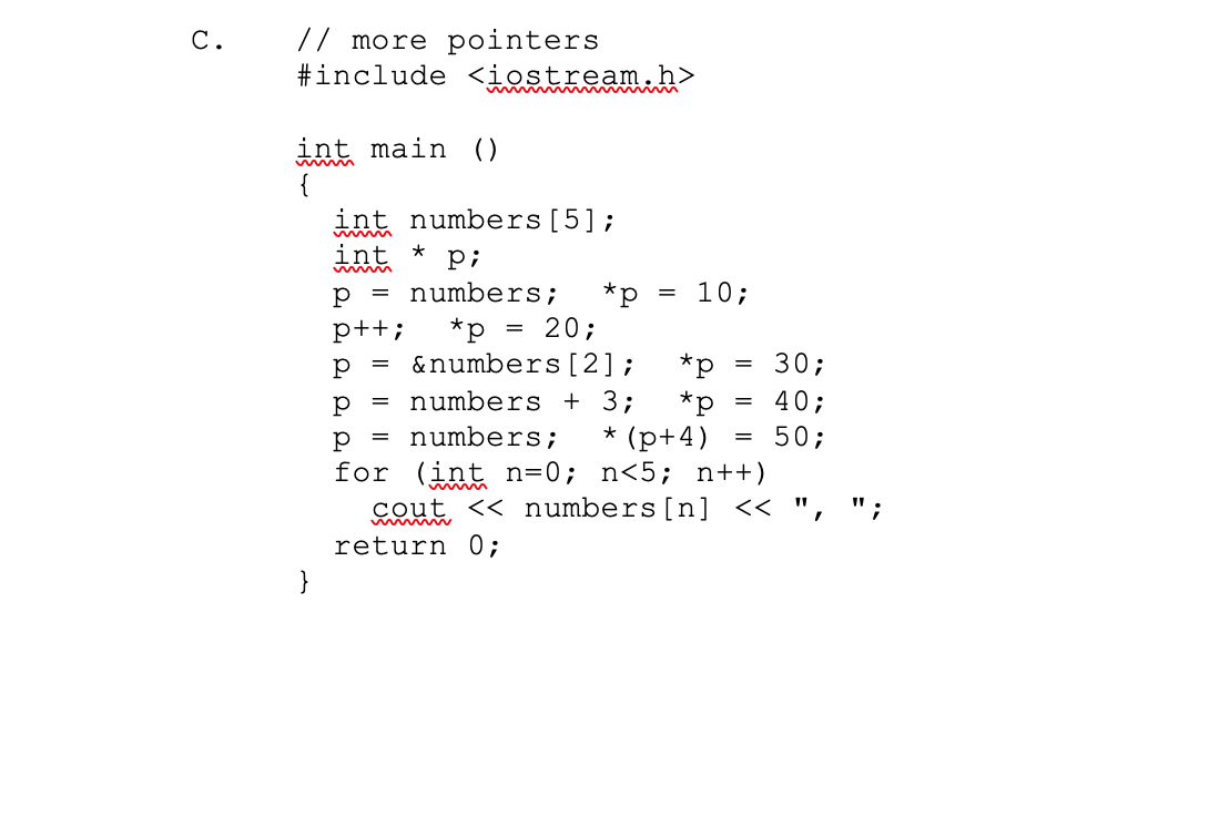 Solved 4. For each of the following program: i. give its | Chegg.com