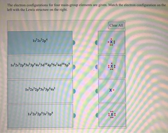 Solved The Electron Configurations For Four Main Group