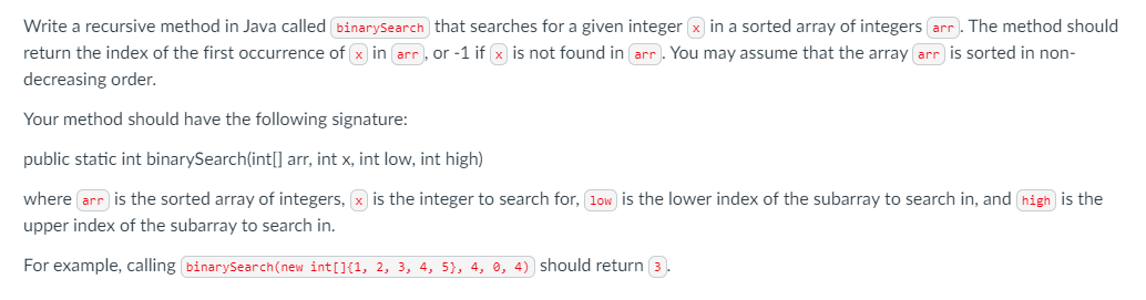 Solved Write a recursive method in Java called return the | Chegg.com