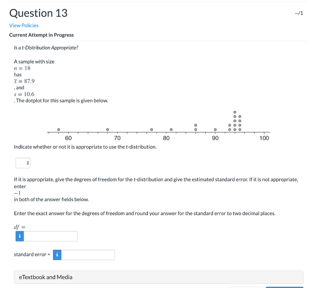 Solved Question 13 --/1 View Policies Current Attempt in | Chegg.com