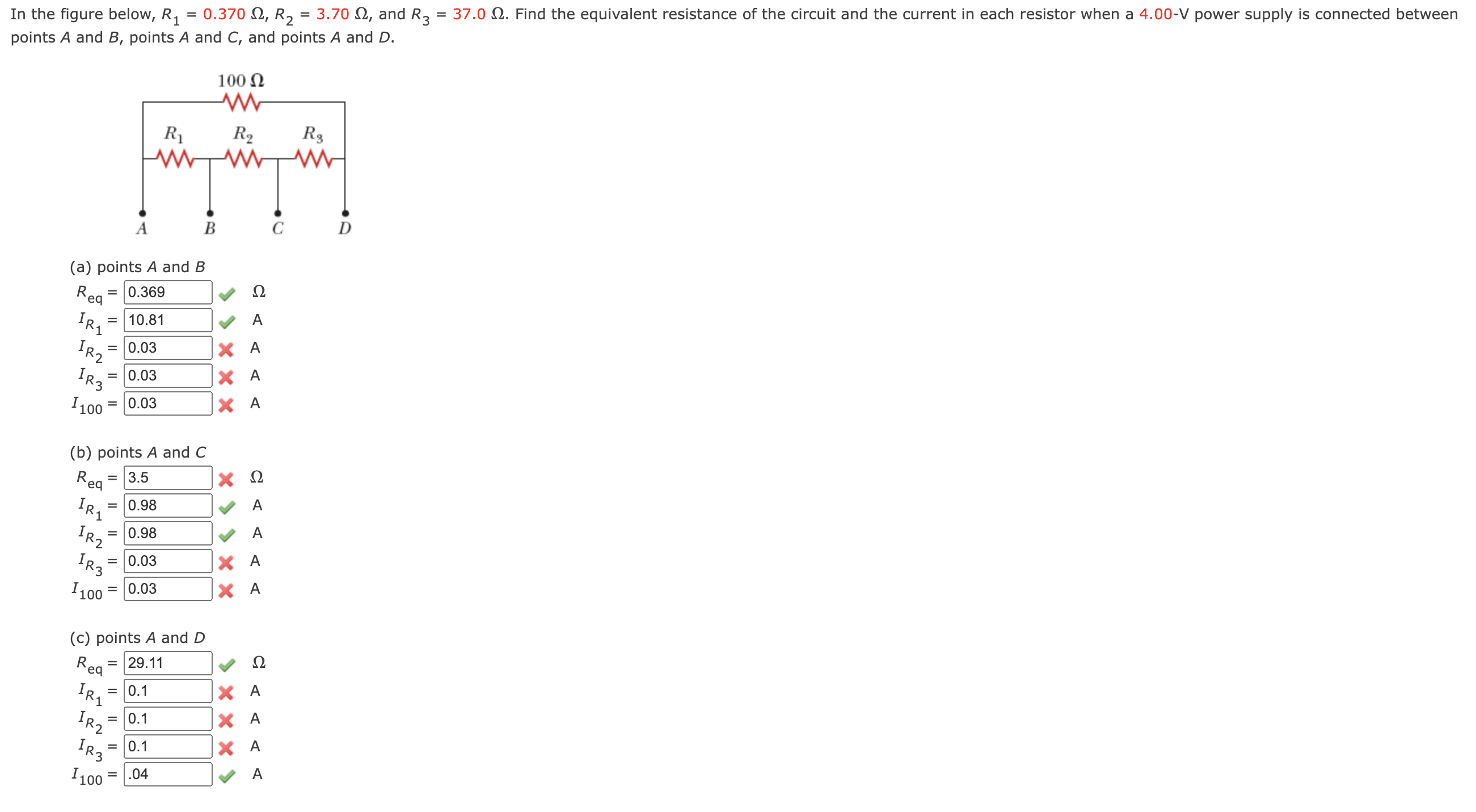 Solved Points A And B, ﻿points A And C, ﻿and Points A And | Chegg.com