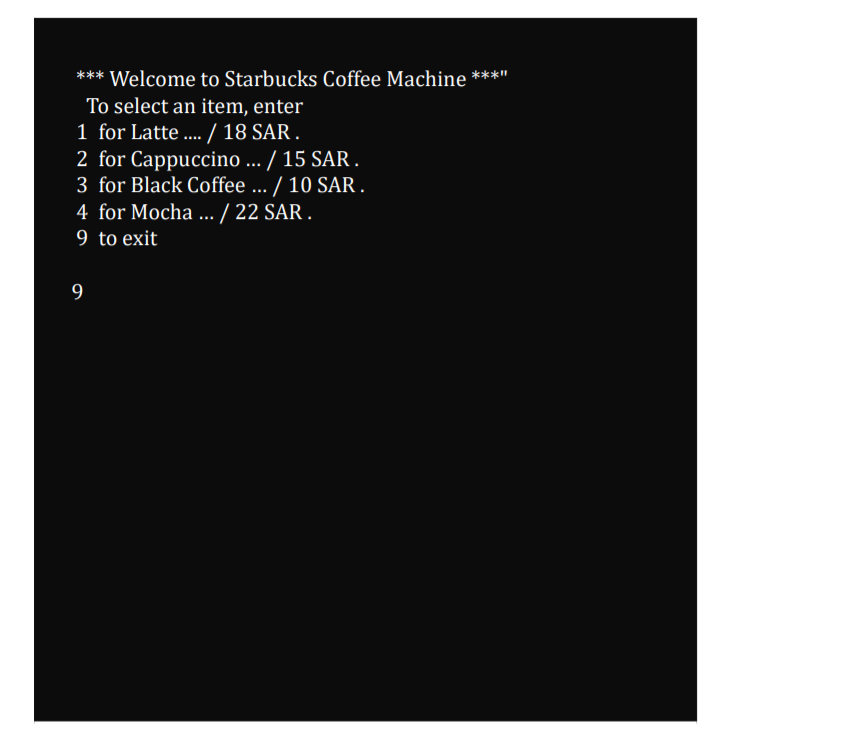 Solved PROGRAMMING ASSIGNMENT: Coffee Machine: A common | Chegg.com