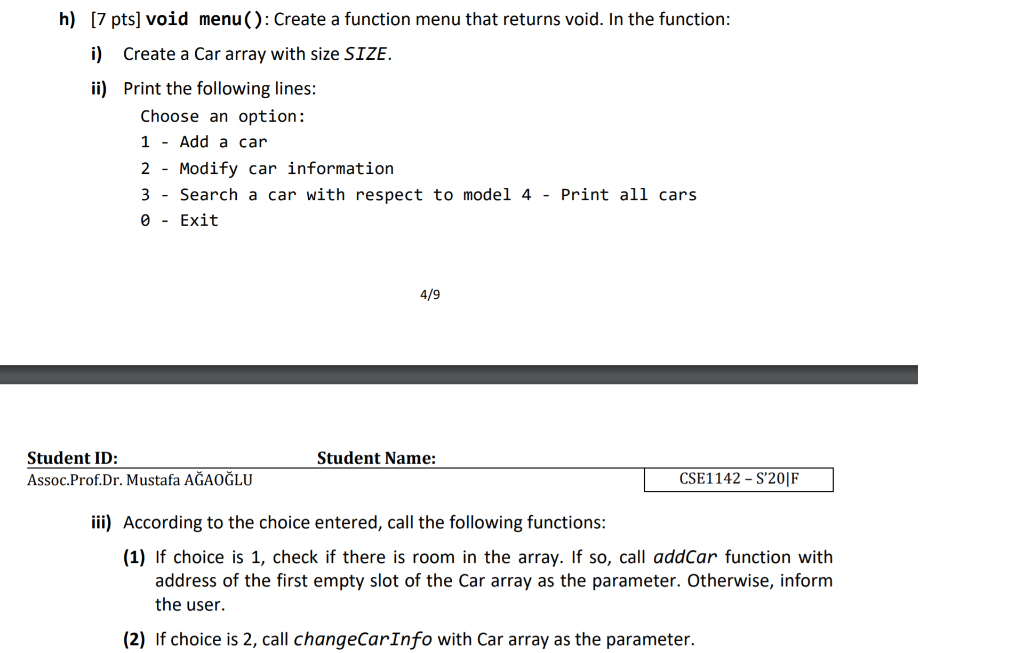 Solved 2 34 Pts C Programming Implement A C Program With 9644