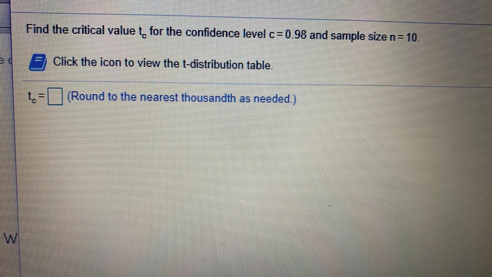 Solved Find the critical value to for the confidence level | Chegg.com