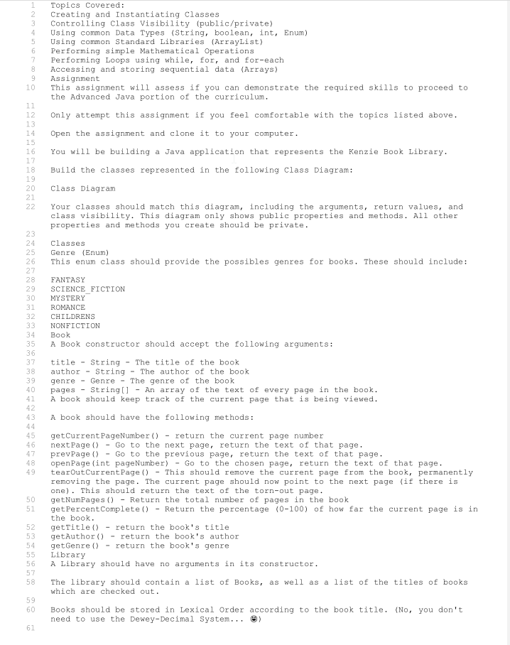 Solved 1 2 3 4 5 6 7 9 10 Topics Covered: Creating and | Chegg.com