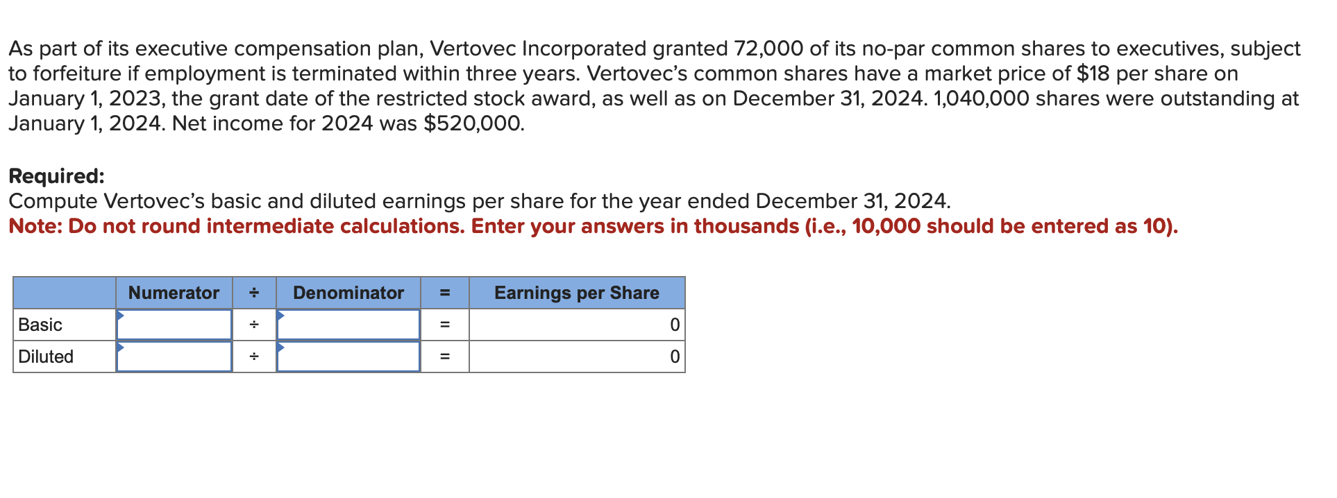 Solved On December 31,2023 , Berclair Incorporated had 460 | Chegg.com