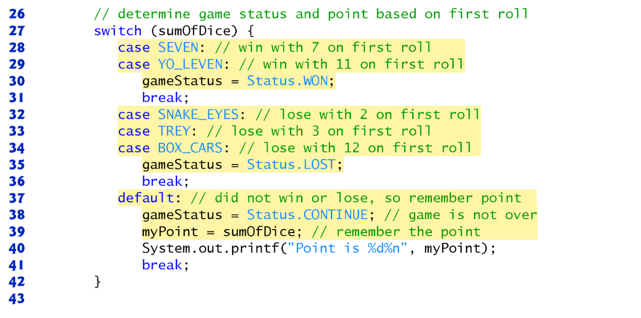 Dice Game Please write this in JAVA! In the first | Chegg.com