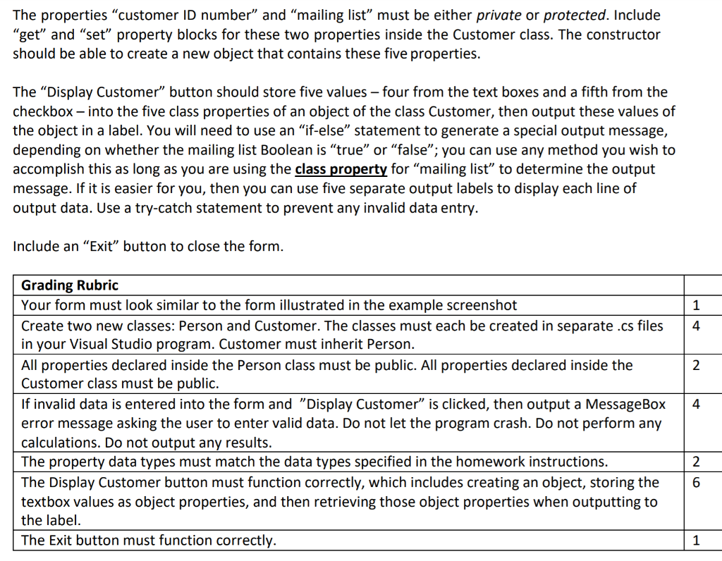 Solved Starting out with Visual C# - Fifth Edition Chapter | Chegg.com