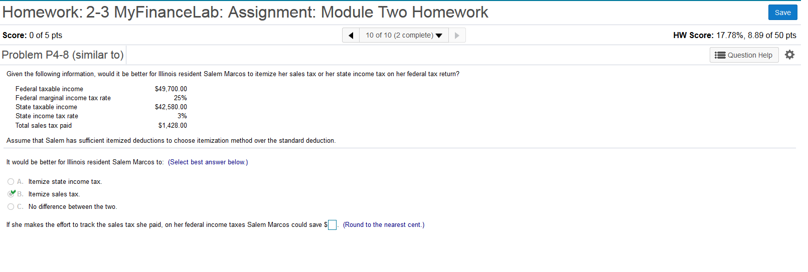 Myfinancelab solutions chapter 5 image