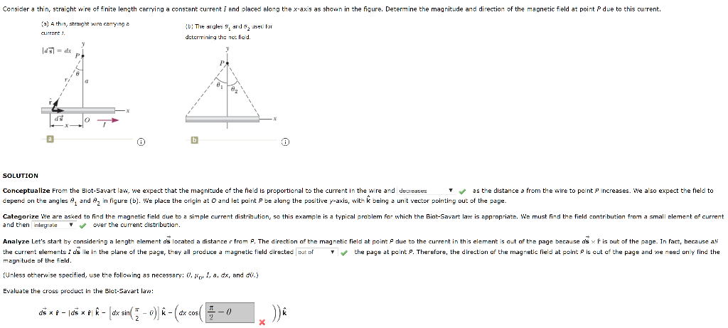 Answered: Consider a thin, straight wire carrying…