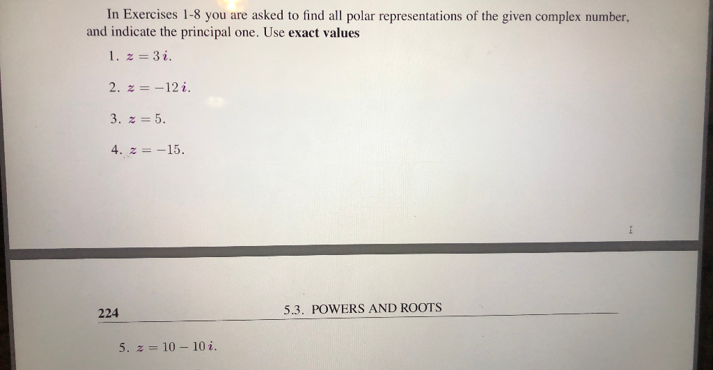 Solved In Exercises 1-8 you are asked to find all polar | Chegg.com