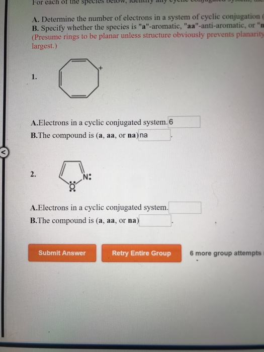 Solved For Each Of The Species Below Identify Any Cyclic 8424