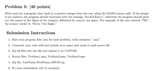 Solved Problem 3: [40 points) Write and test a program that | Chegg.com