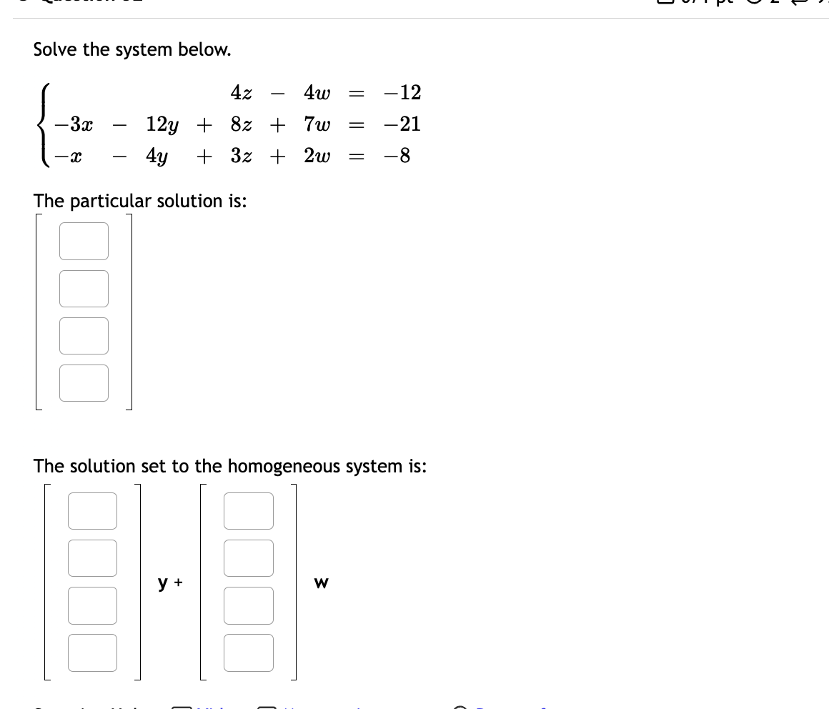 Solved Solve The System