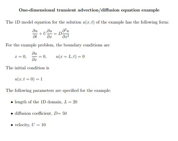 Advection Diffusion Equation Matlab Code Tessshebaylo