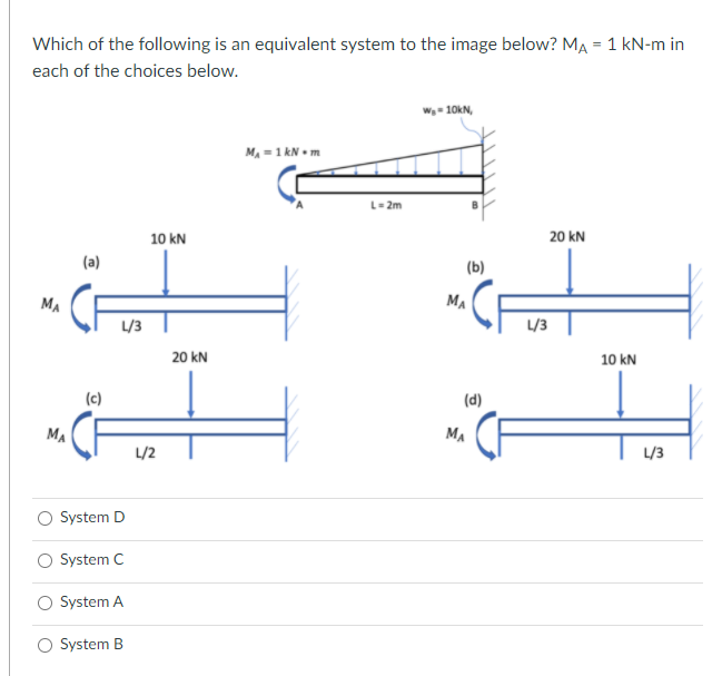 Solved Which of the following is an equivalent system to the | Chegg.com