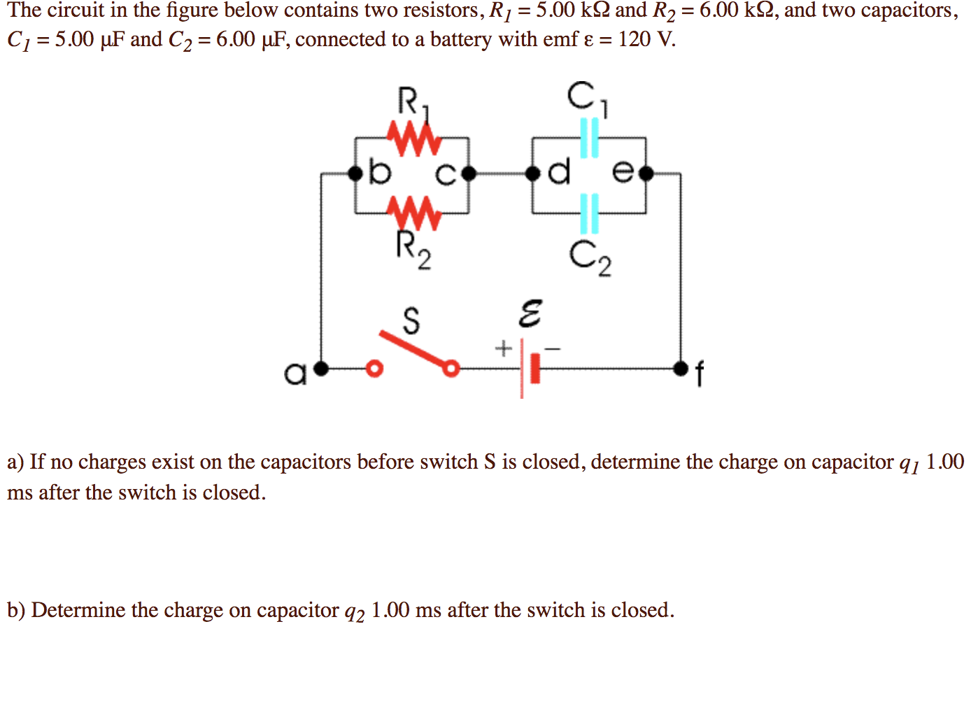 Solved The Circuit In The Figure Below Contains Two | Chegg.com