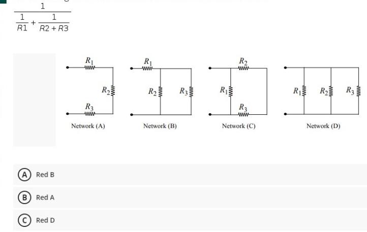 Solved 2L) Which of the following networks has a resistance | Chegg.com
