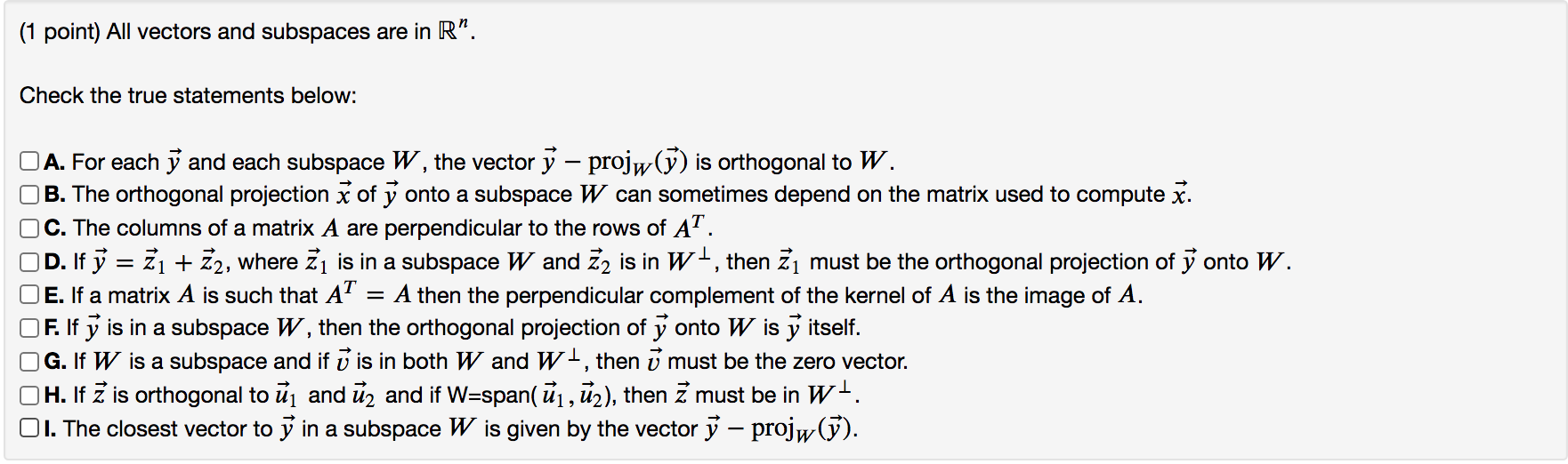 Solved 1 Point If A And B Are 9 X 3 Matrices And C Is Chegg Com