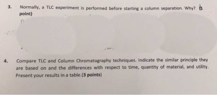 errors in tlc experiment