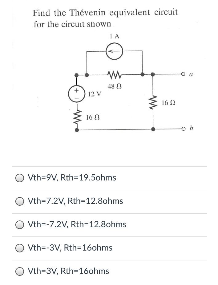 Solved Find The Thévenin Equivalent Circuit For The Circuit | Chegg.com