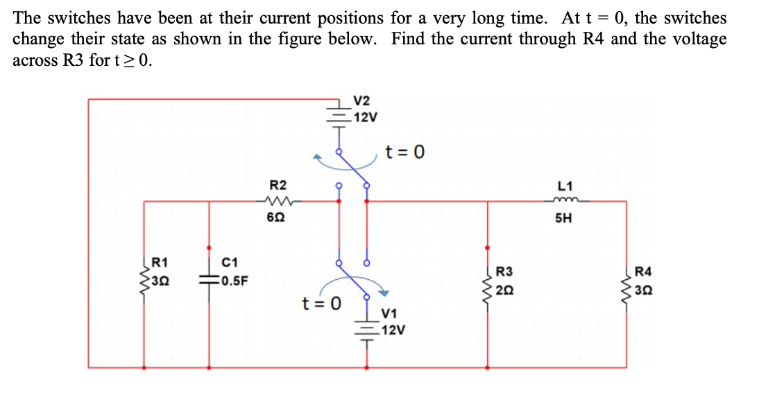 Solved The switches have been at their current positions for | Chegg.com