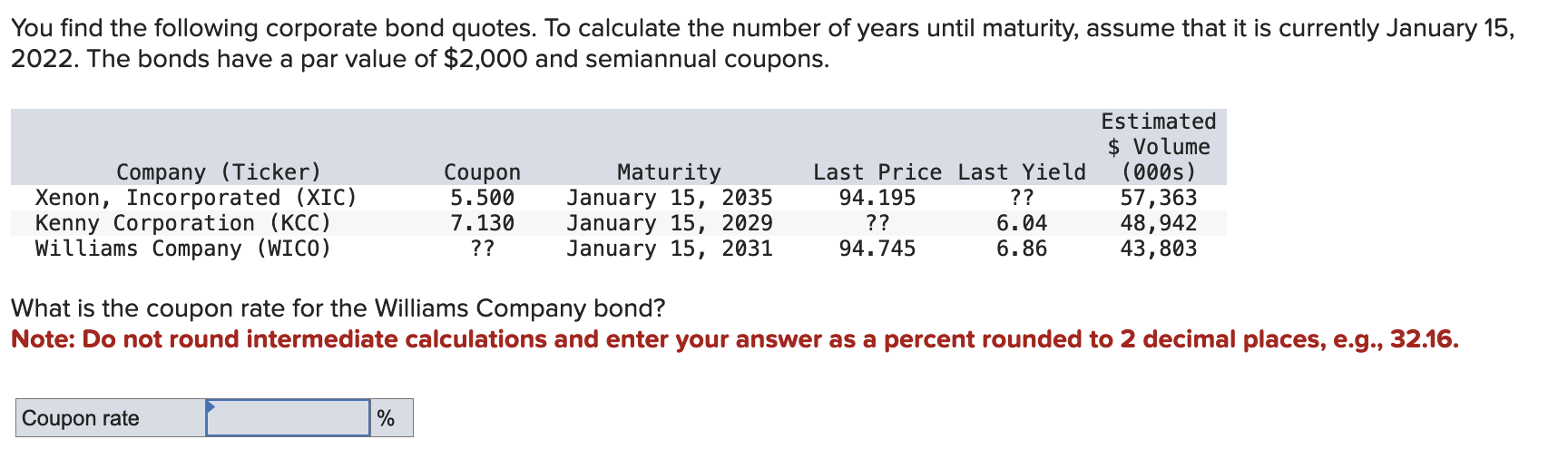 Solved You find the following corporate bond quotes. To | Chegg.com