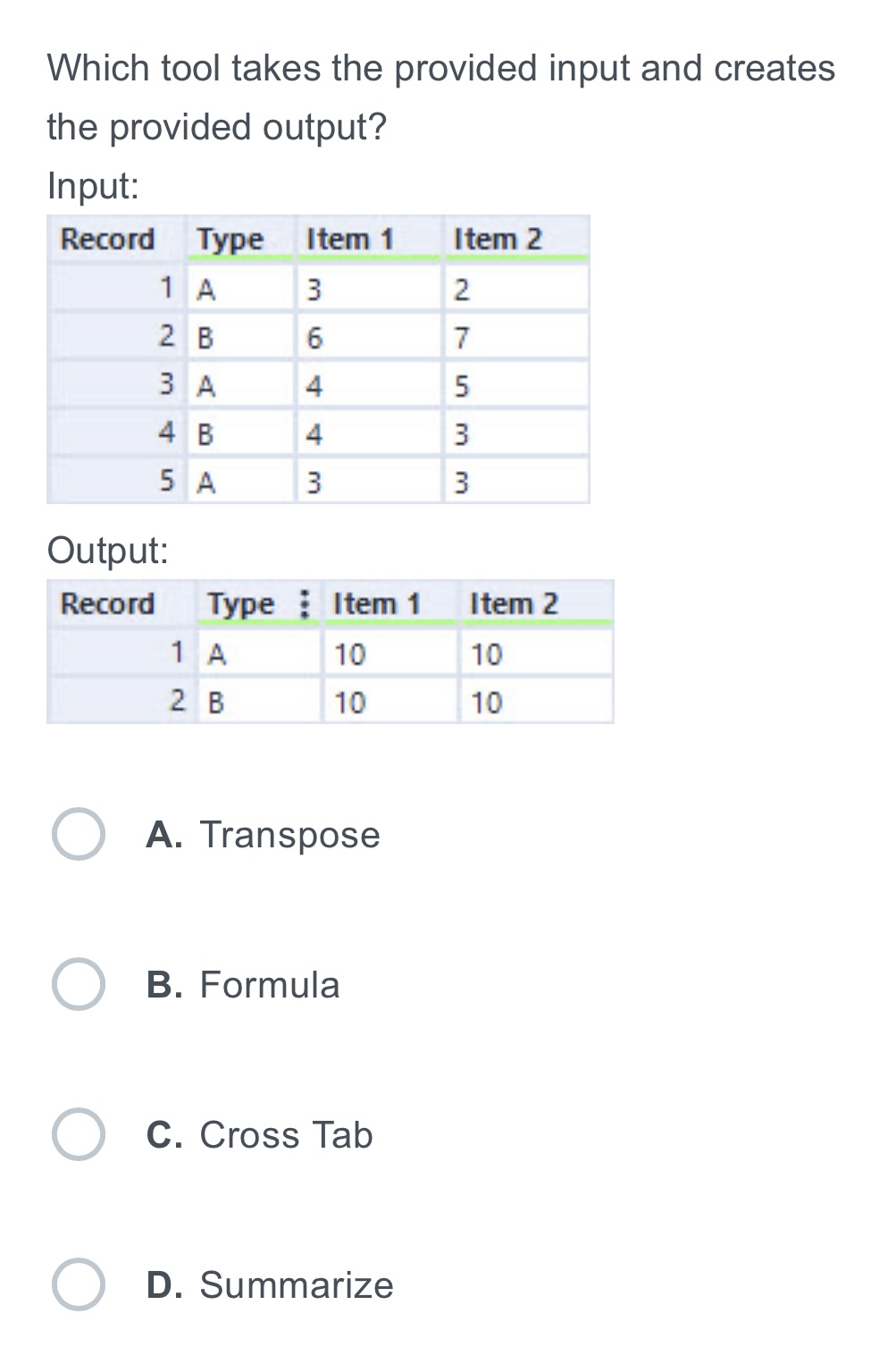 Solved Which Tool Takes The Provided Input And Creates The | Chegg.com