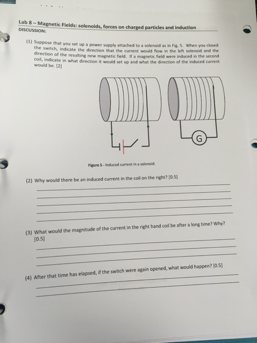 Solved Lab 8 Fields solenoids, forces on charged